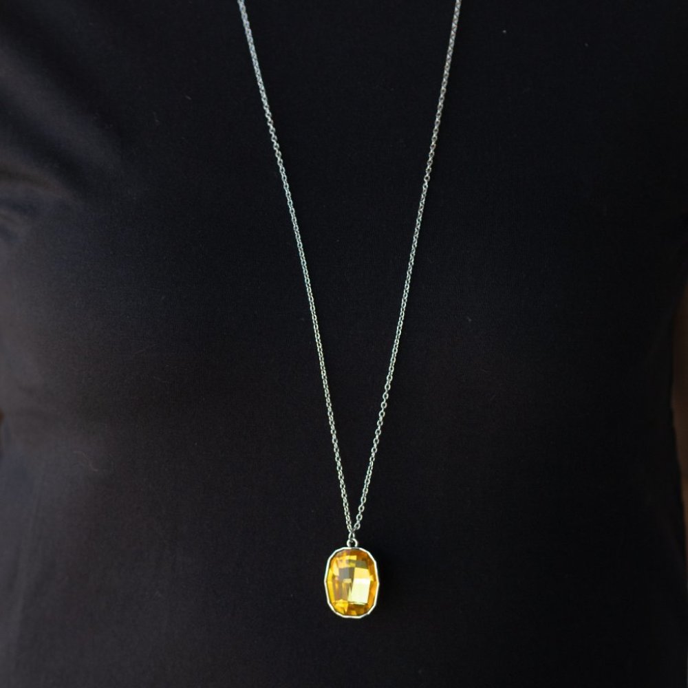 Imperfect Iridescence - Yellow Necklace
